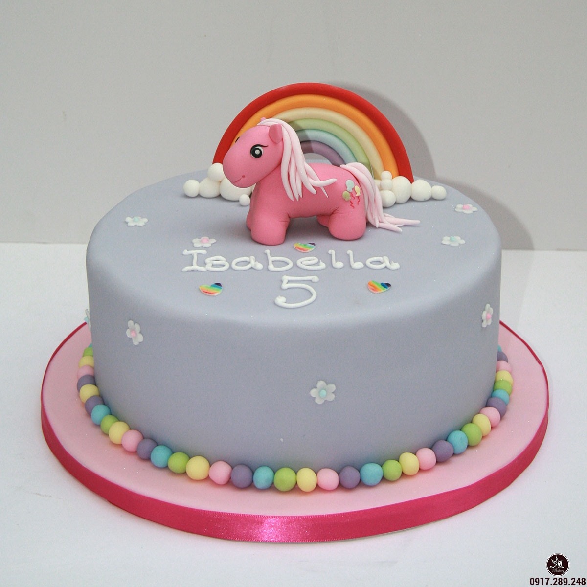 Bánh sinh nhật in hình ngựa pony dành tặng cho bé 2D 0324  Tiệm Bánh Chon  Chon