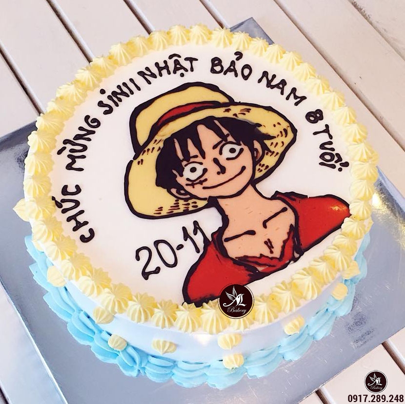 Bánh sinh nhật One Piece Luffy đẹp dành tặng sinh nhật bé trai 7108  Bánh sinh  nhật kỷ niệm