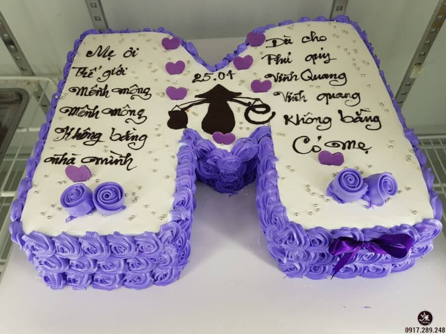 Đong đầy yêu thương - bánh sinh nhật tặng mẹ 8/3 - Tiny Pretty Cake