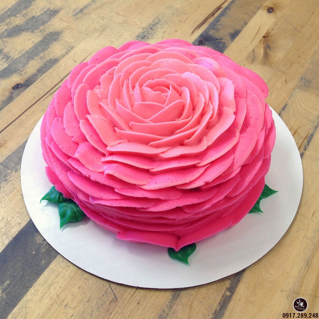 Bánh sinh nhật hoa hồng nhiều màu sắc xinh đẹp | Bánh kem cao cấp