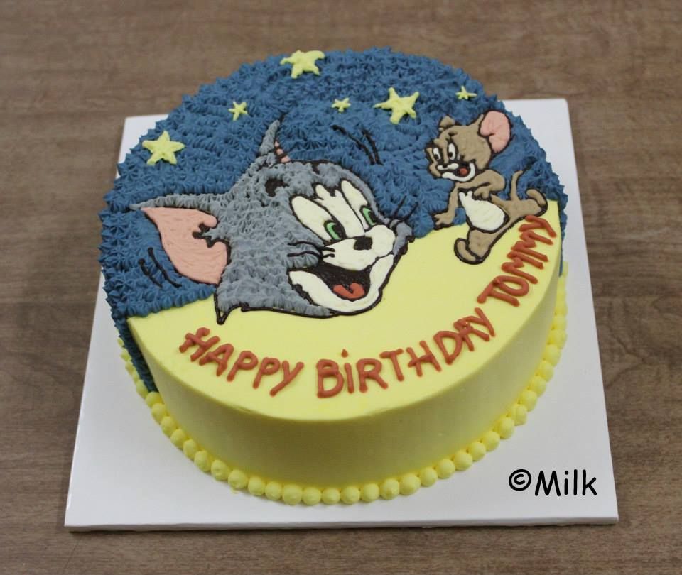 Bánh vẽ Tom và JerryCN MS 725  Bánh sinh nhật Hà Giang