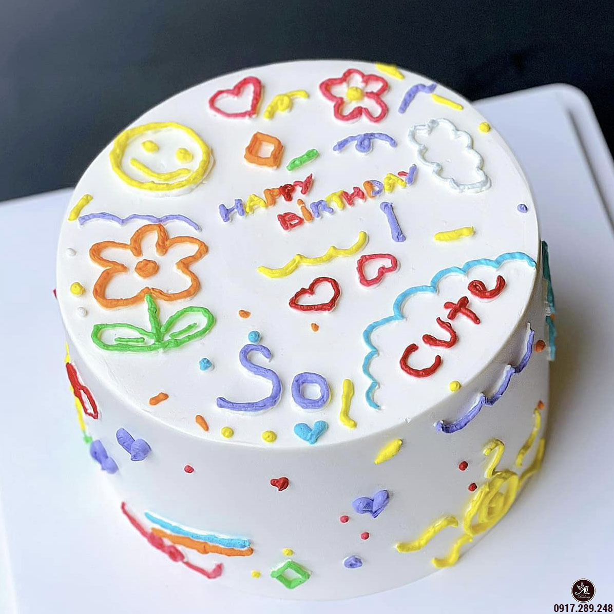 Bánh sinh nhật trang trí thú cute CO-0685 - Cake Ocean
